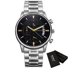 Load image into Gallery viewer, BOAMIGO Men Watch Chronograph Sport Mens Watches Top Brand Luxury Waterproof Full Steel Quartz Gold Clock Men Relogio Masculino