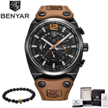 Load image into Gallery viewer, BENYAR Mens Watches Military Army Chronograph Watch Brand Luxury Sports Casual Waterproof Male Watch Quartz Man Wristwatch XFCS