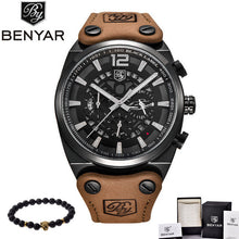 Load image into Gallery viewer, BENYAR Mens Watches Military Army Chronograph Watch Brand Luxury Sports Casual Waterproof Male Watch Quartz Man Wristwatch XFCS