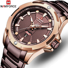 Load image into Gallery viewer, NAVIFORCE Analog Watch Men Fashion Quartz Wristwatch Top Luxury Brand Stainless Steel Waterproof Men’s Watches Relogio Masculino