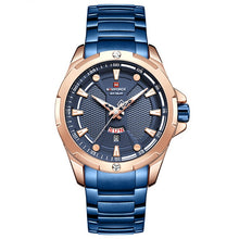 Load image into Gallery viewer, NAVIFORCE Analog Watch Men Fashion Quartz Wristwatch Top Luxury Brand Stainless Steel Waterproof Men’s Watches Relogio Masculino
