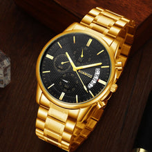 Load image into Gallery viewer, BOAMIGO Men Watch Chronograph Sport Mens Watches Top Brand Luxury Waterproof Full Steel Quartz Gold Clock Men Relogio Masculino