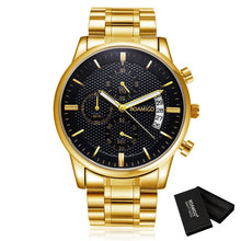 Load image into Gallery viewer, BOAMIGO Men Watch Chronograph Sport Mens Watches Top Brand Luxury Waterproof Full Steel Quartz Gold Clock Men Relogio Masculino