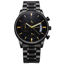 Load image into Gallery viewer, BOAMIGO Men Watch Chronograph Sport Mens Watches Top Brand Luxury Waterproof Full Steel Quartz Gold Clock Men Relogio Masculino