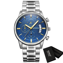Load image into Gallery viewer, BOAMIGO Men Watch Chronograph Sport Mens Watches Top Brand Luxury Waterproof Full Steel Quartz Gold Clock Men Relogio Masculino