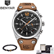 Load image into Gallery viewer, BENYAR Mens Watches Military Army Chronograph Watch Brand Luxury Sports Casual Waterproof Male Watch Quartz Man Wristwatch XFCS